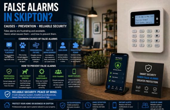 Burglar Alarms in Skipton: What Are the Most Common Causes of False Alarms — and How Do You Prevent Them?