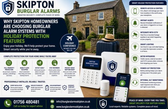Why Skipton Homeowners Are Choosing Burglar Alarm Systems With Holiday Protection Features